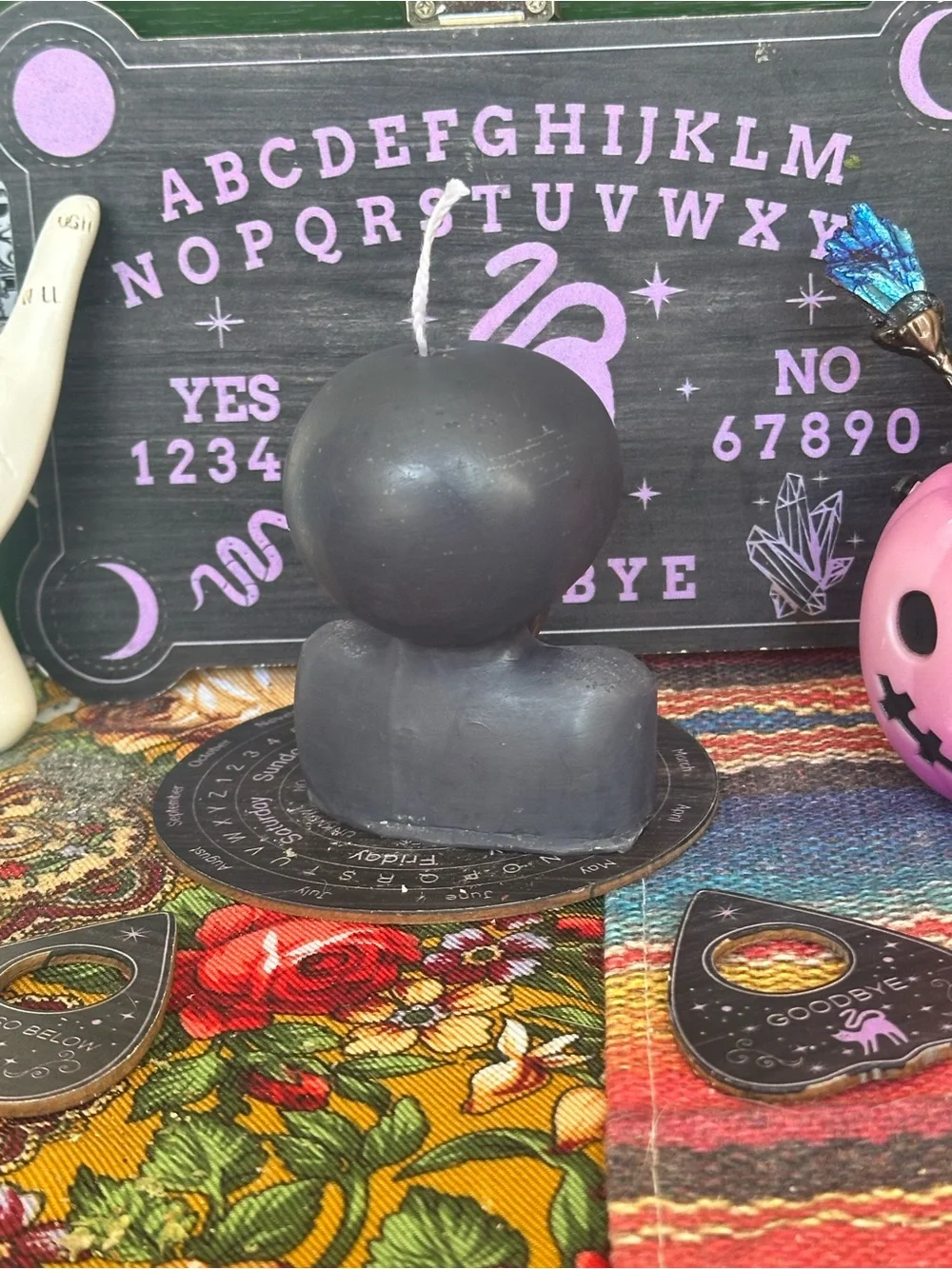 The Visitor Candle | Cryptid & UFO Gothic Decor